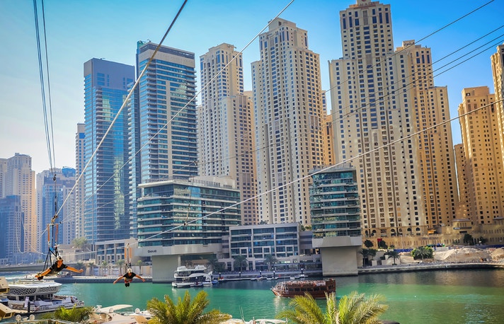 XLine Dubai Marina Zip line Tickets