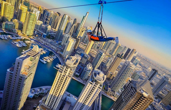 XLine Dubai Marina Zip line Tickets