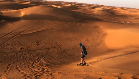 Dubai Desert Safari - Sandboarding